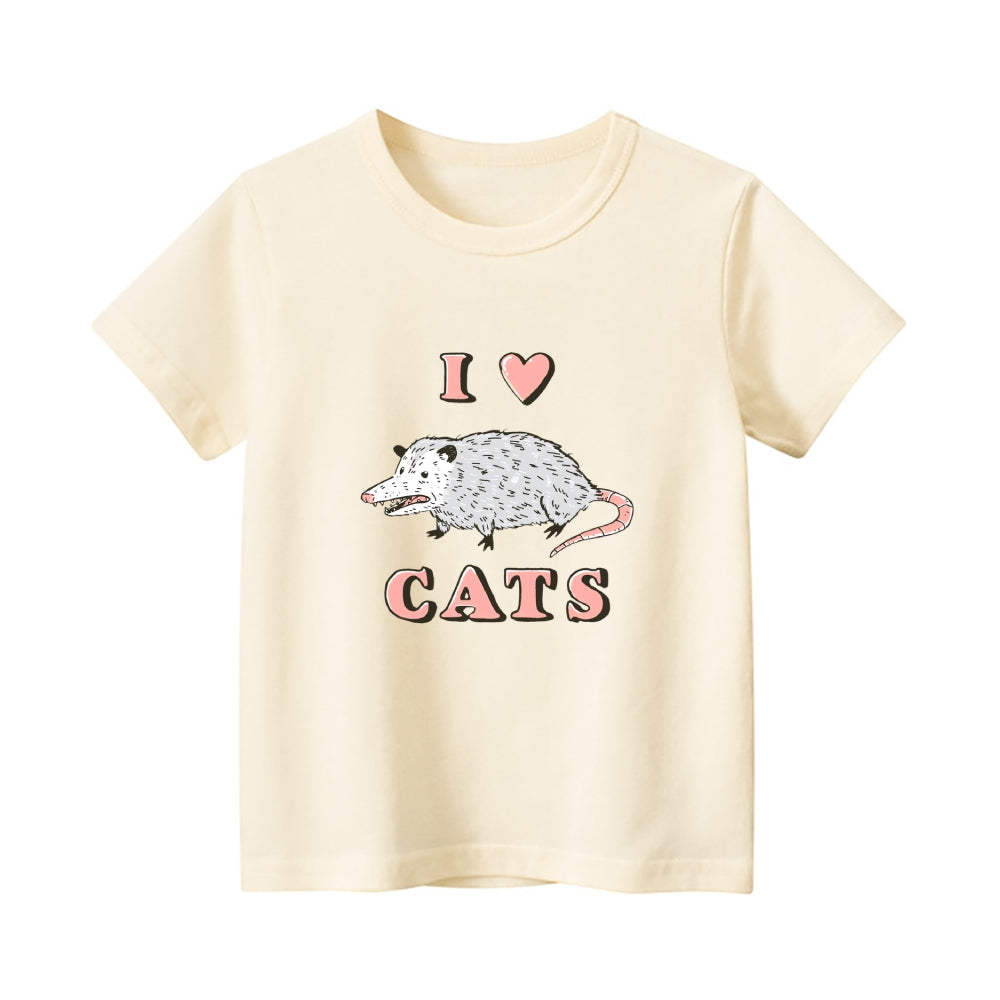 Cats Vintage Kids Cotton T-shirt