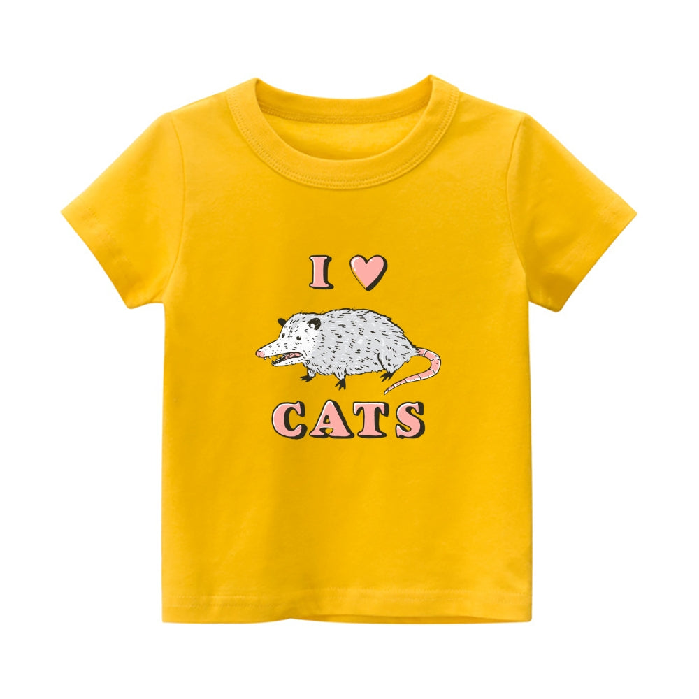 Cats Vintage Kids Cotton T-shirt