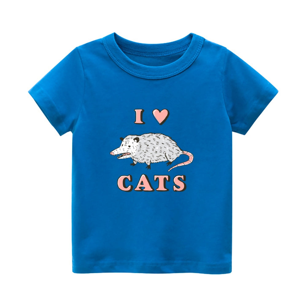 Cats Vintage Kids Cotton T-shirt