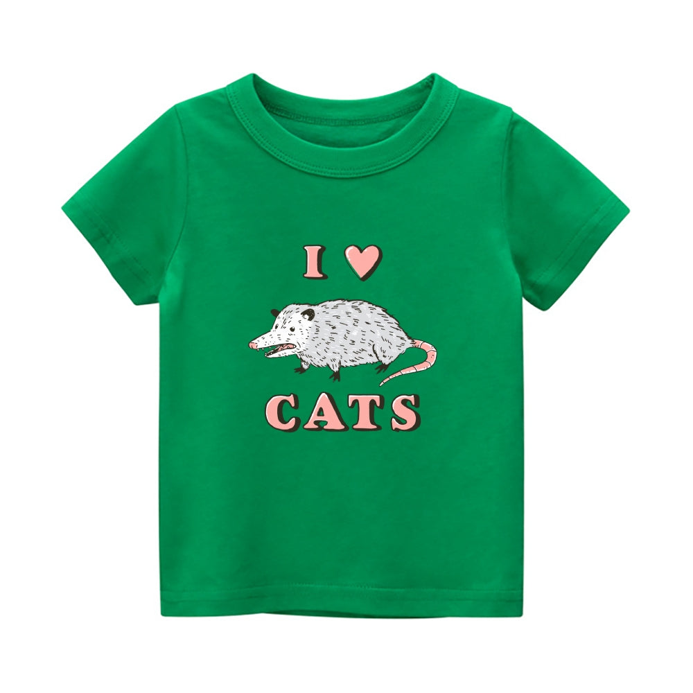 Cats Vintage Kids Cotton T-shirt