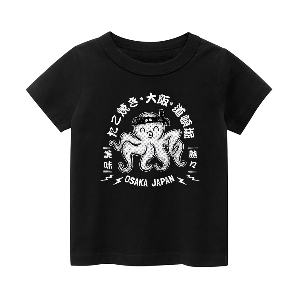 Octopus Vintage Kids Cotton T-shirt
