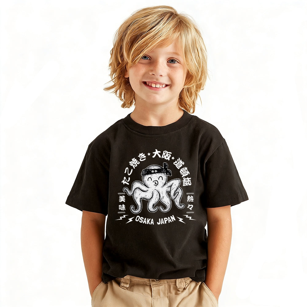 Octopus Vintage Kids Cotton T-shirt