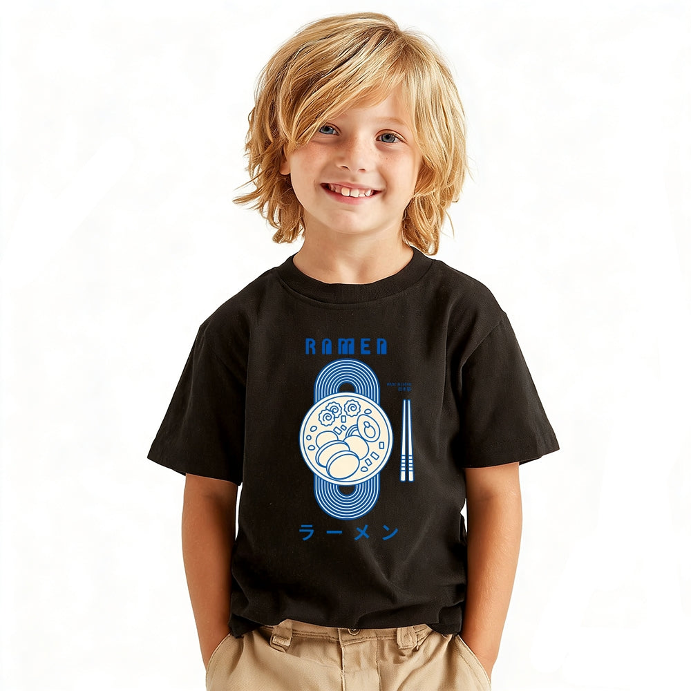 Ramen Vintage Kids Cotton T-shirt