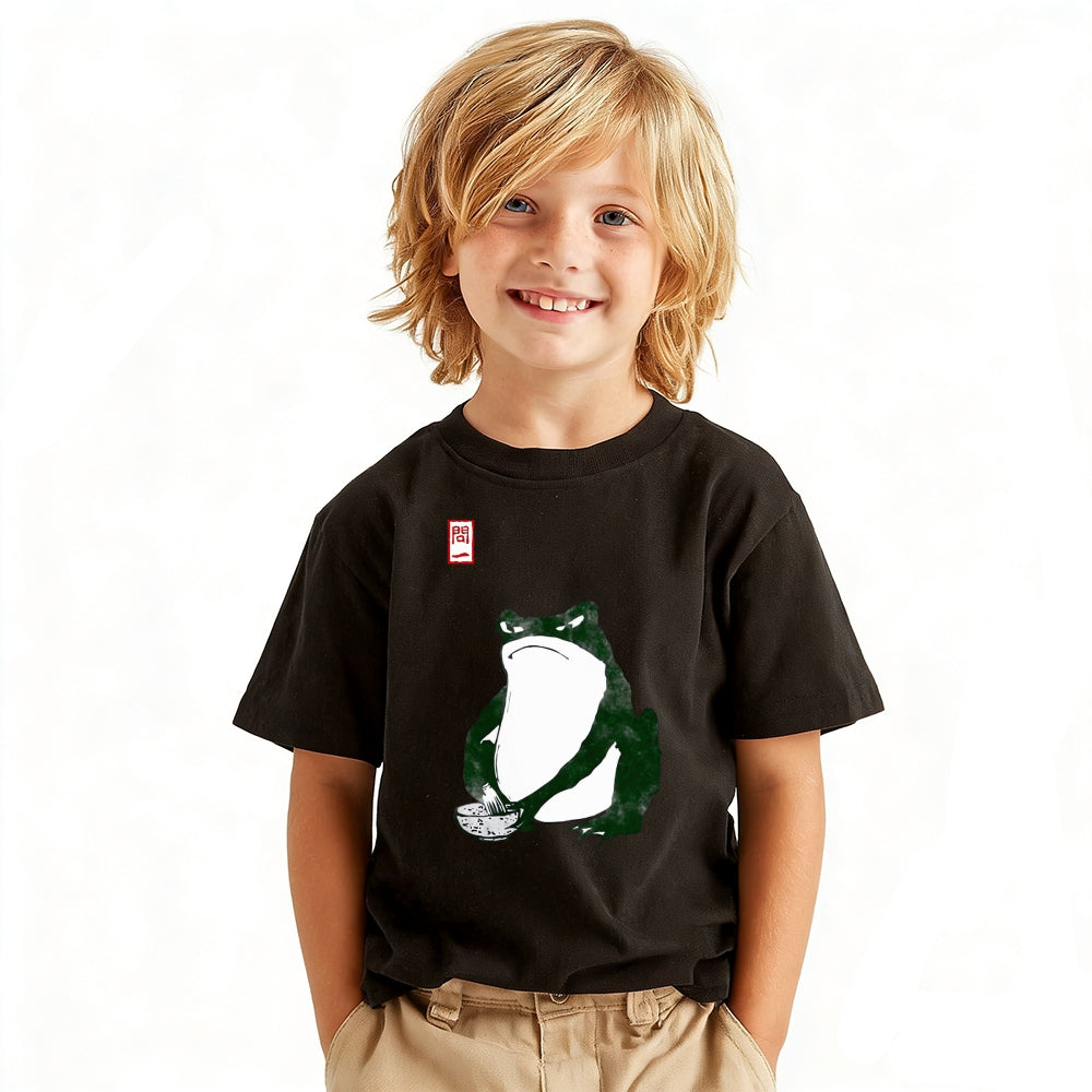 Frog  Vintage Kids Cotton T-shirt