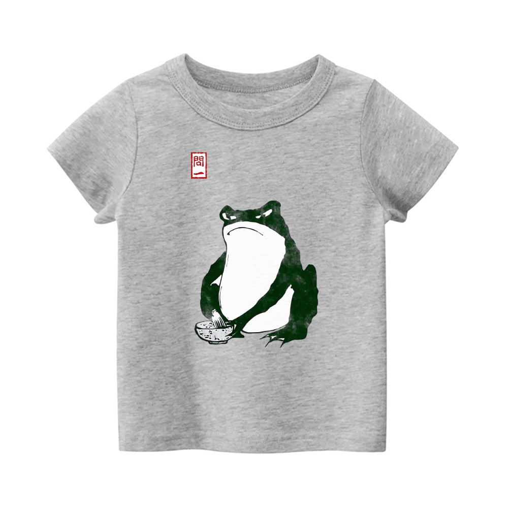 Frog  Vintage Kids Cotton T-shirt