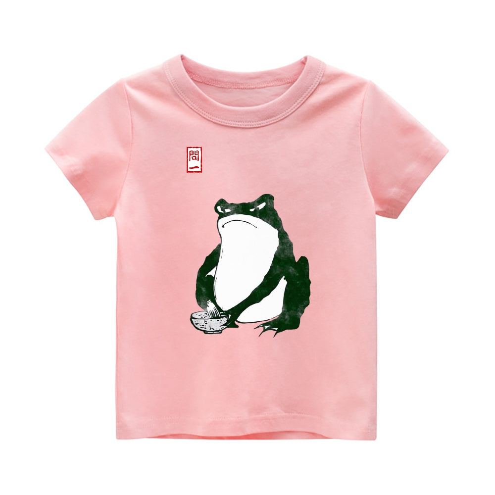 Frog  Vintage Kids Cotton T-shirt