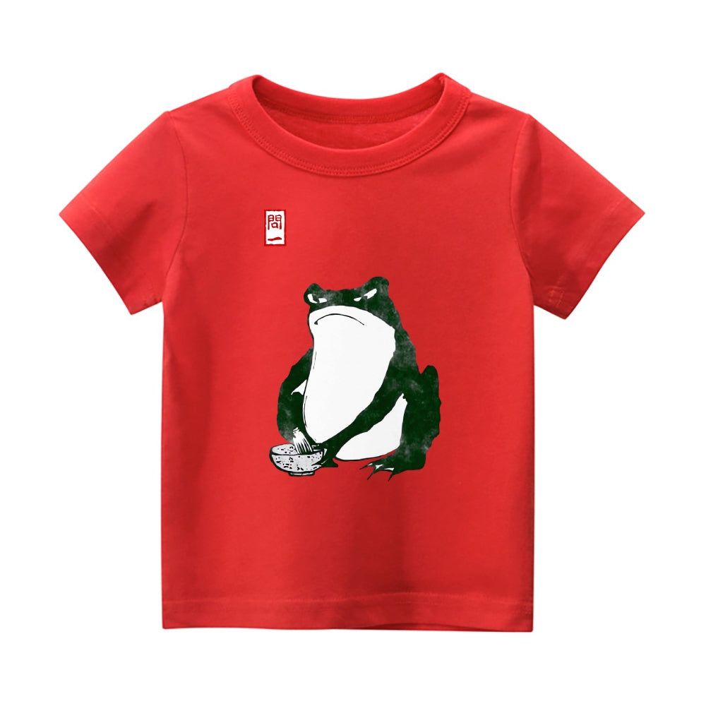 Frog  Vintage Kids Cotton T-shirt