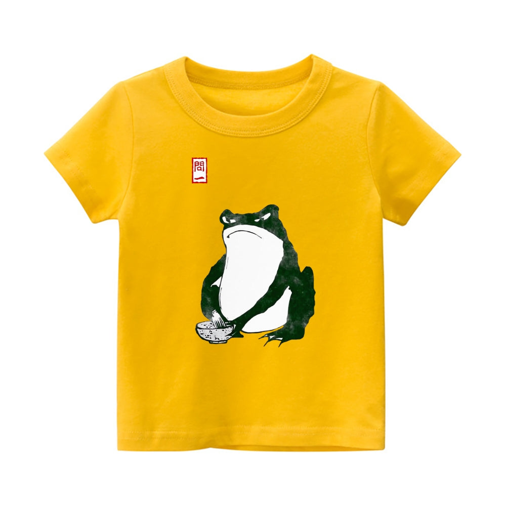 Frog  Vintage Kids Cotton T-shirt