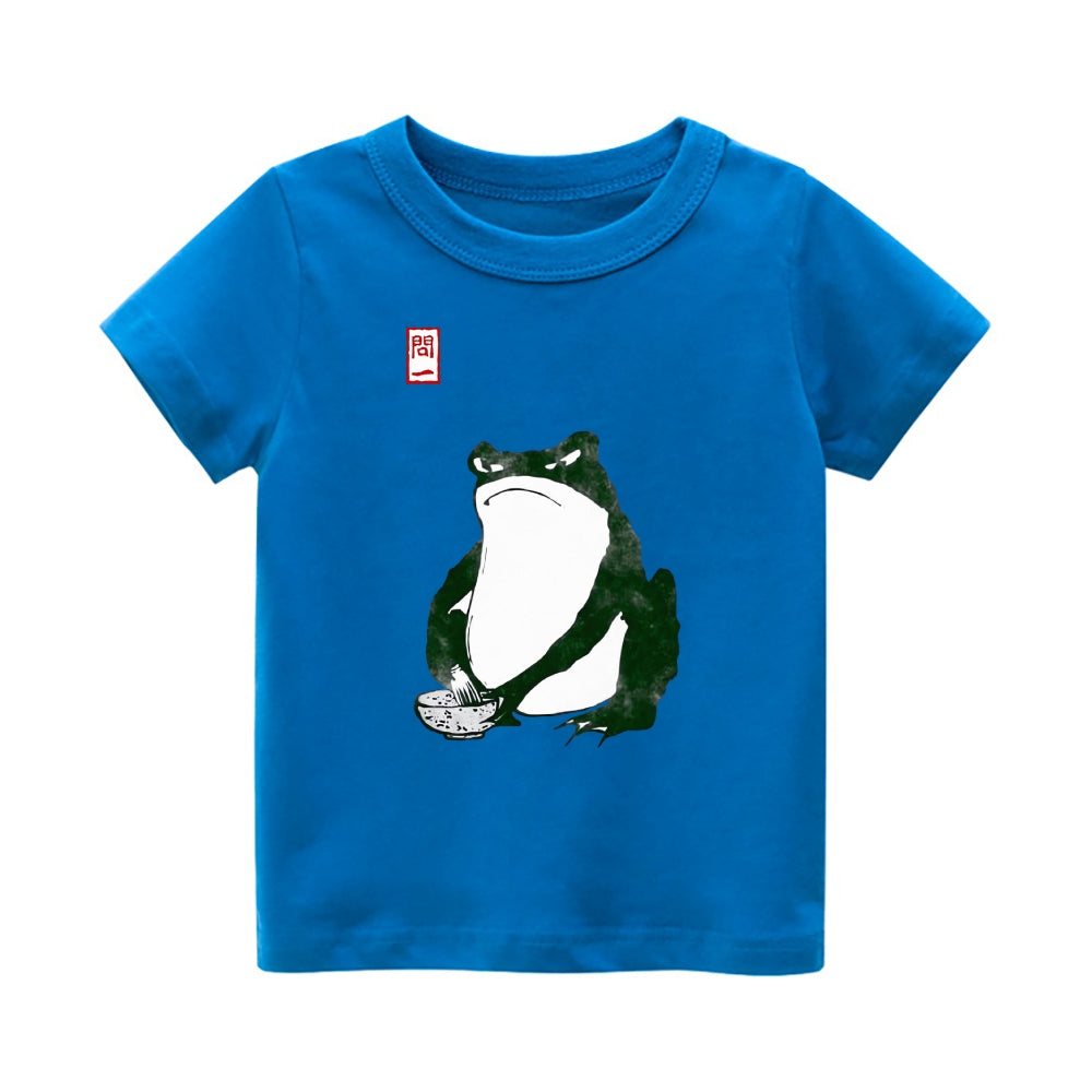 Frog  Vintage Kids Cotton T-shirt