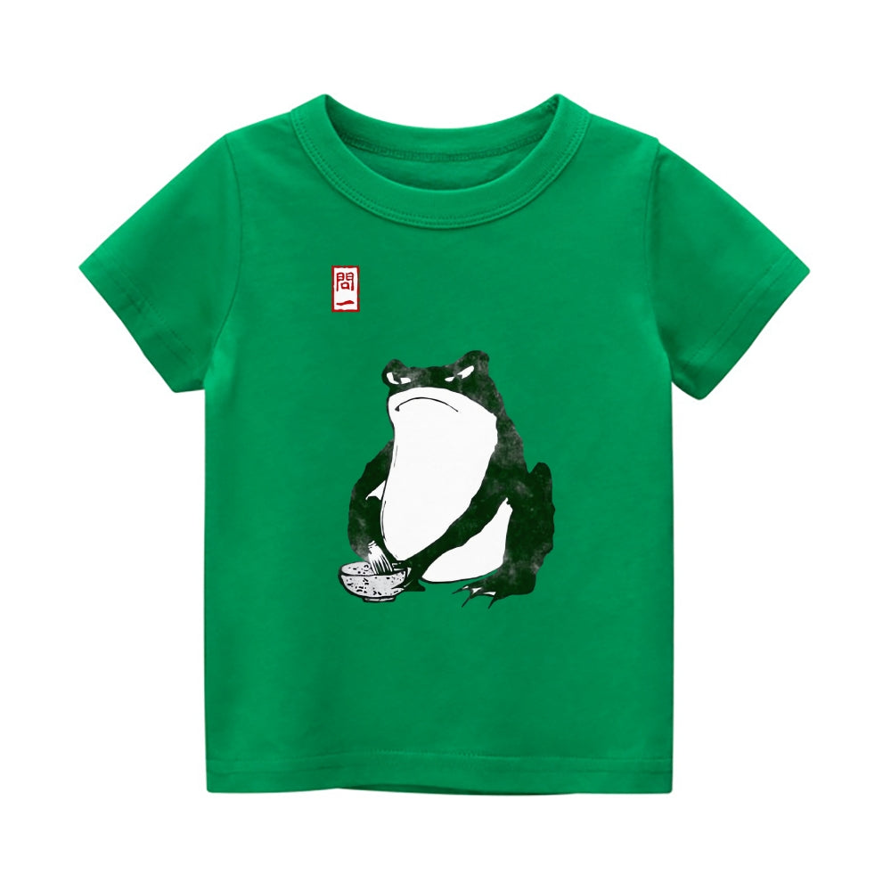 Frog  Vintage Kids Cotton T-shirt