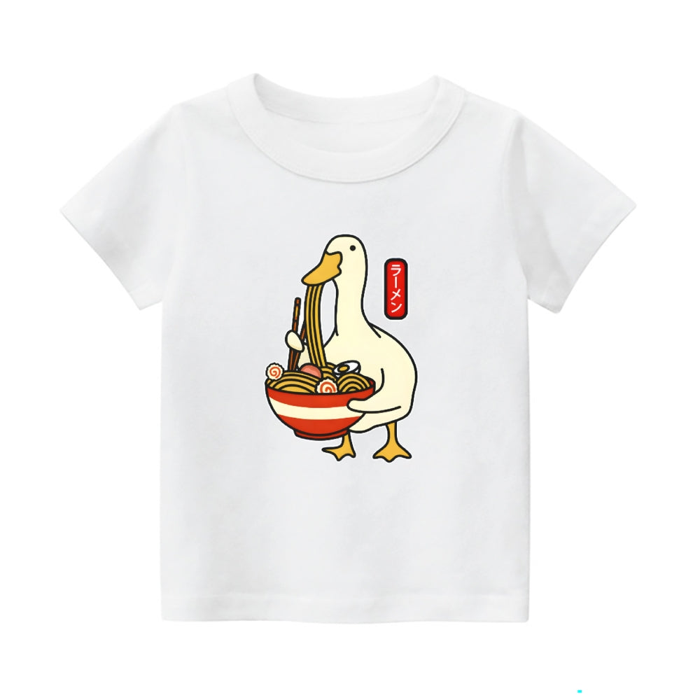 Goose Ramen Vintage Kids Cotton T-shirt