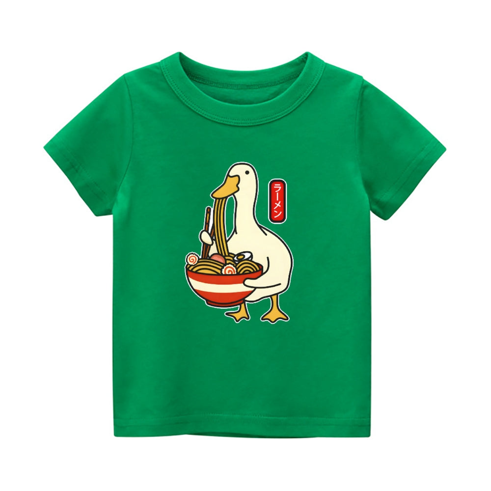 Goose Ramen Vintage Kids Cotton T-shirt