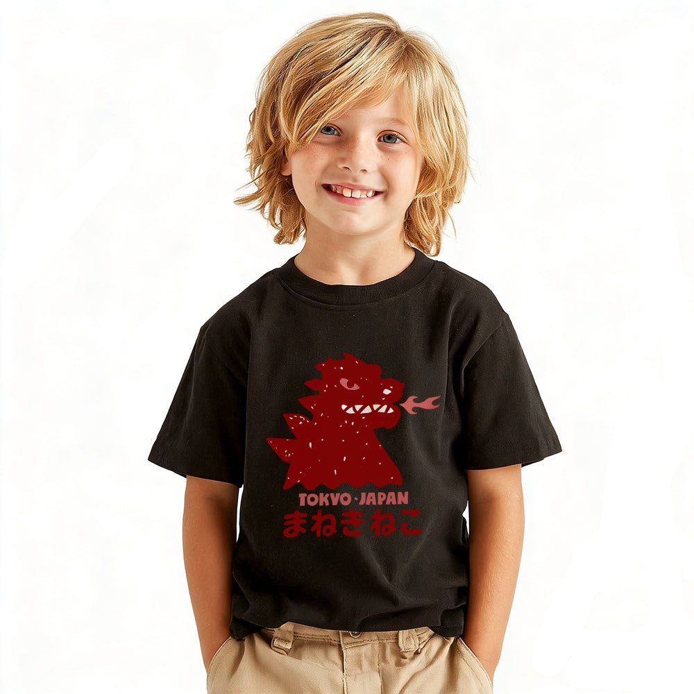 Kaiju Vintage Kids Cotton T-shirt