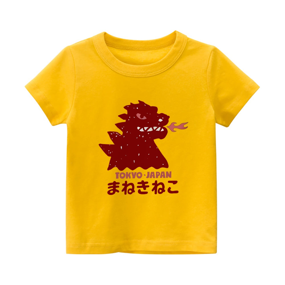 Kaiju Vintage Kids Cotton T-shirt