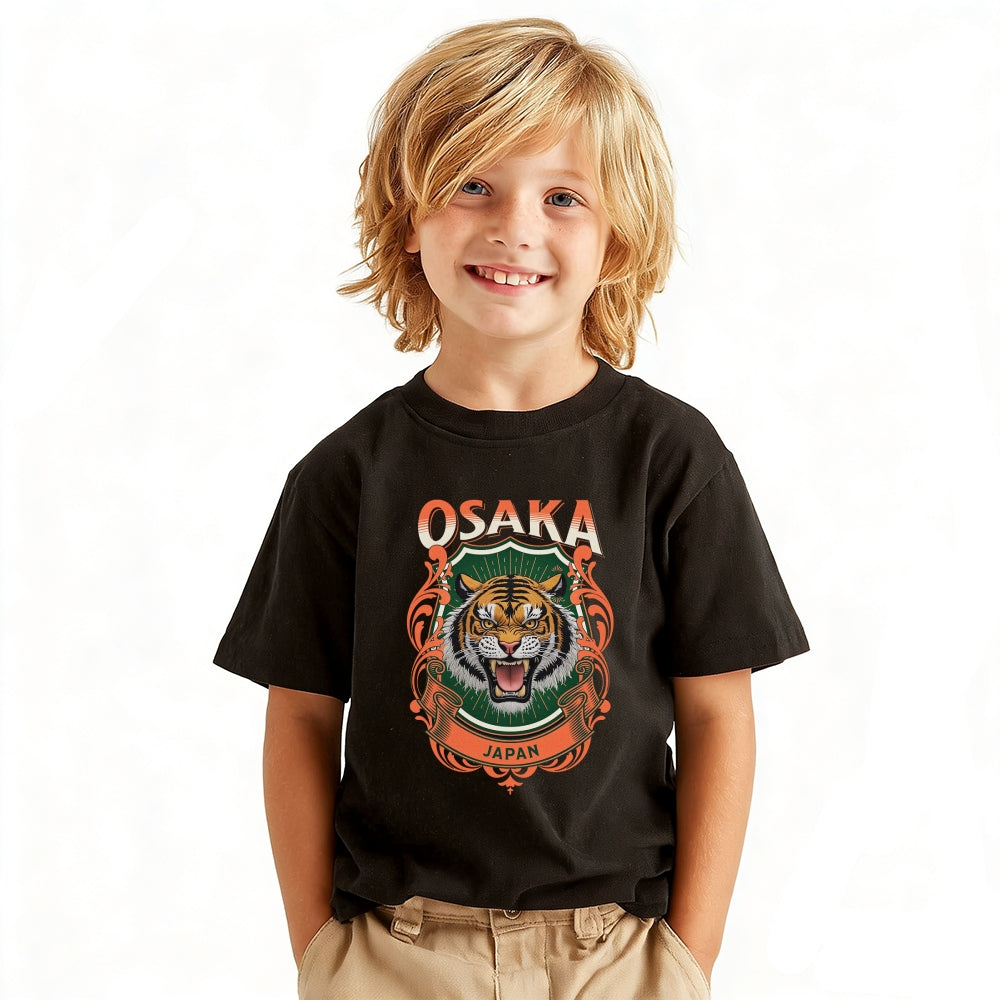 Osaka Tiger Vintage Kids Cotton T-shirt