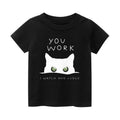 Cat Vintage Kids Cotton T-shirt