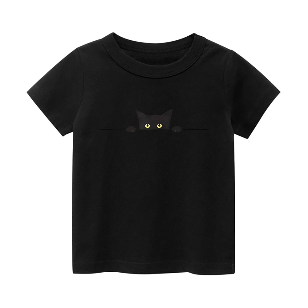 Cat Vintage Kids Cotton T-shirt