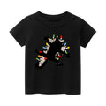 Christmas Cat Vintage Kids Cotton T-shirt