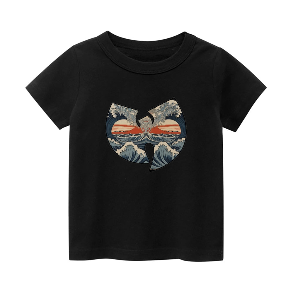 Wu Tang Ukiyoe Vintage Kids Cotton T-shirt
