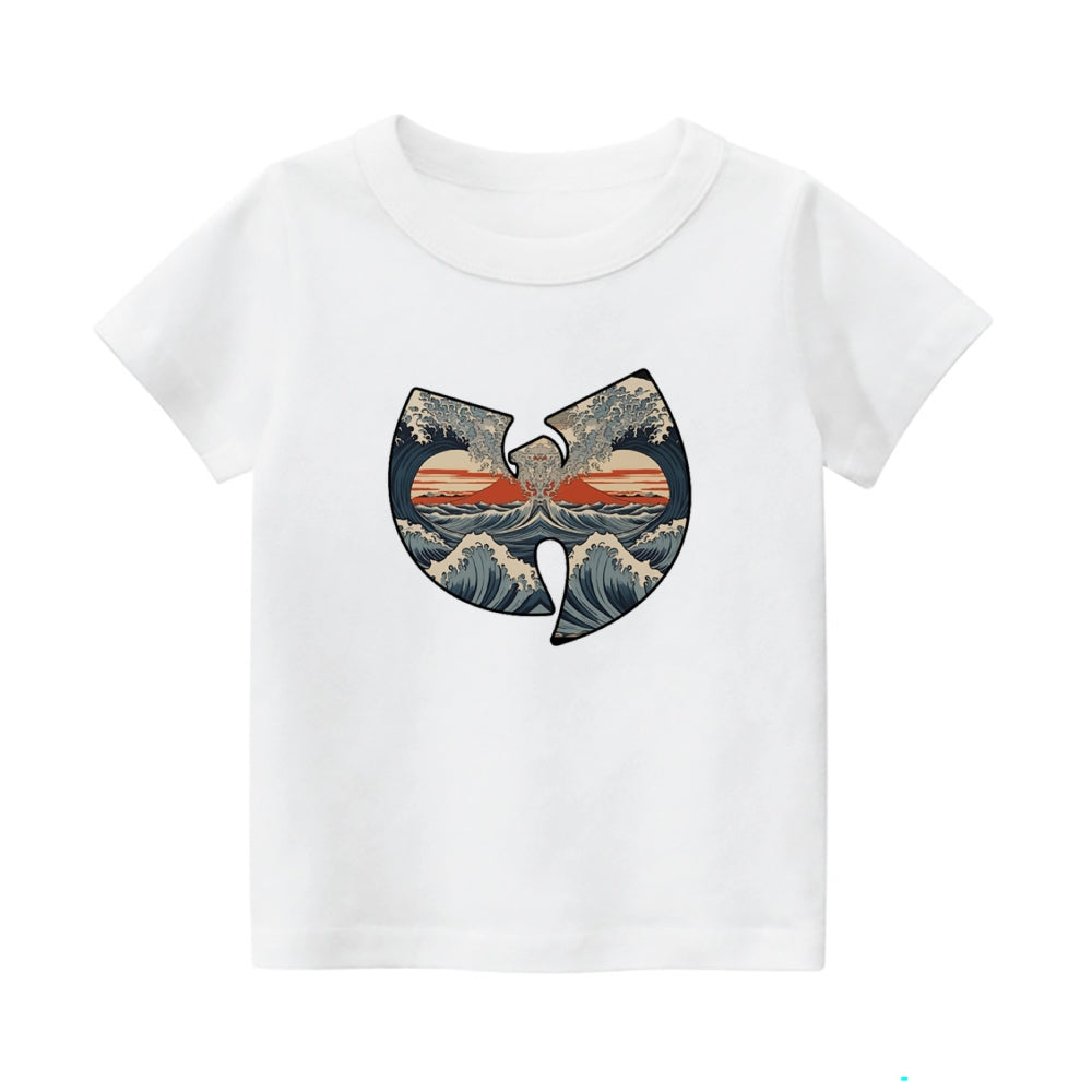 Wu Tang Ukiyoe Vintage Kids Cotton T-shirt