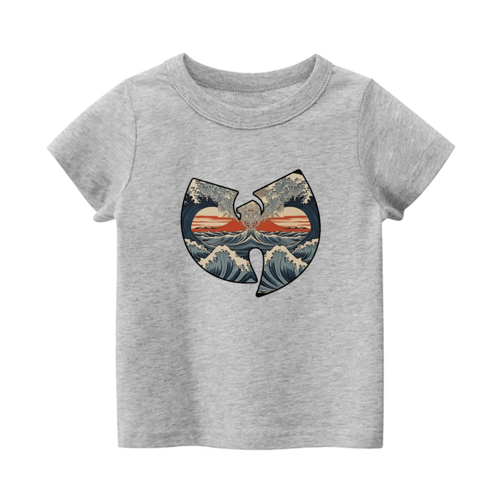Wu Tang Ukiyoe Vintage Kids Cotton T-shirt