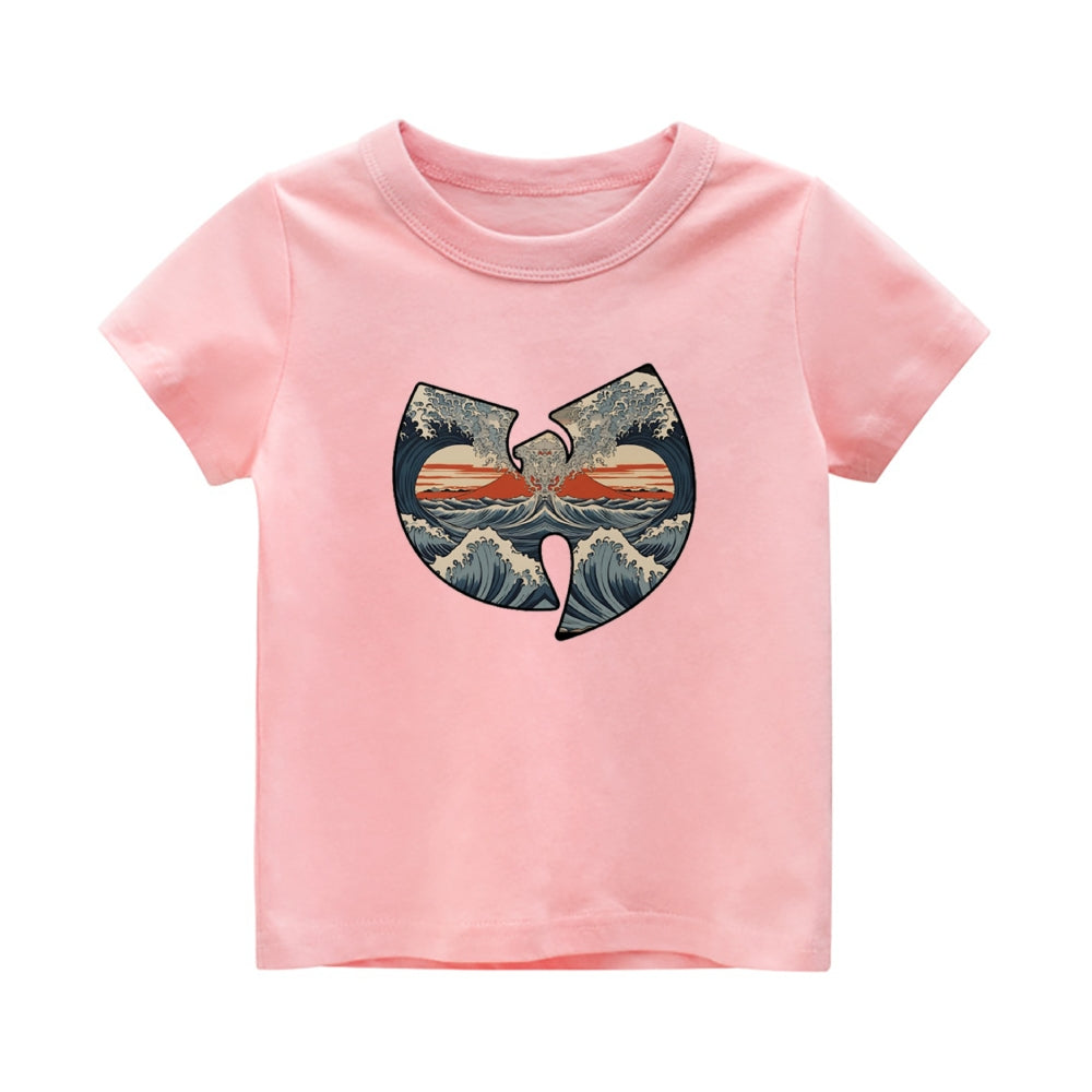 Wu Tang Ukiyoe Vintage Kids Cotton T-shirt