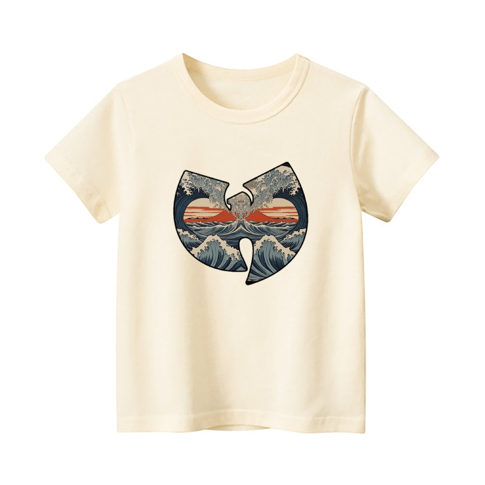 Wu Tang Ukiyoe Vintage Kids Cotton T-shirt