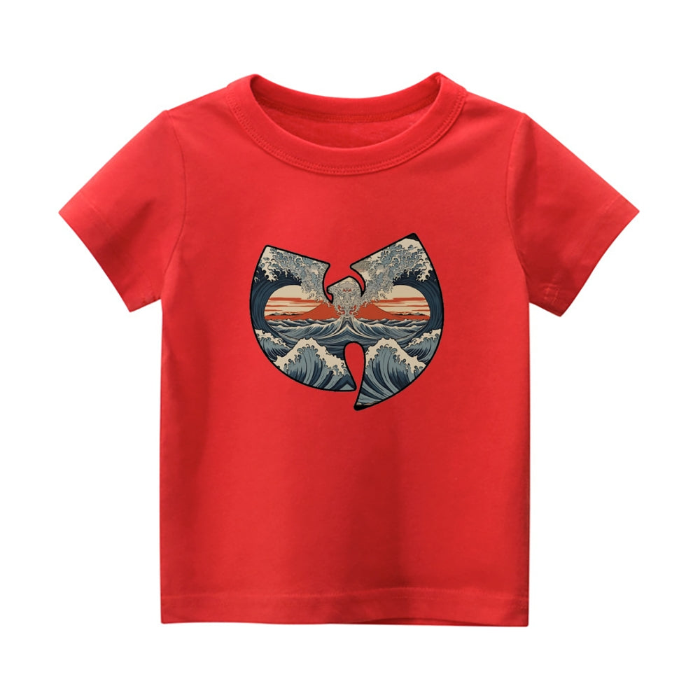 Wu Tang Ukiyoe Vintage Kids Cotton T-shirt