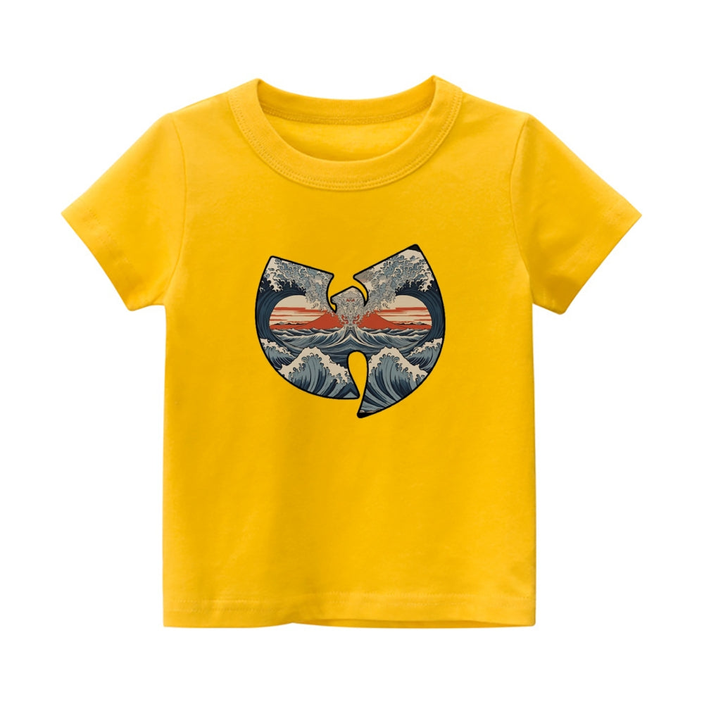 Wu Tang Ukiyoe Vintage Kids Cotton T-shirt