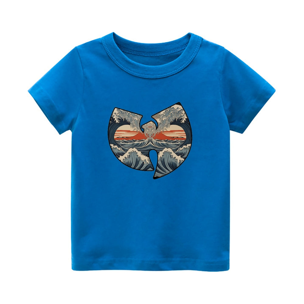 Wu Tang Ukiyoe Vintage Kids Cotton T-shirt