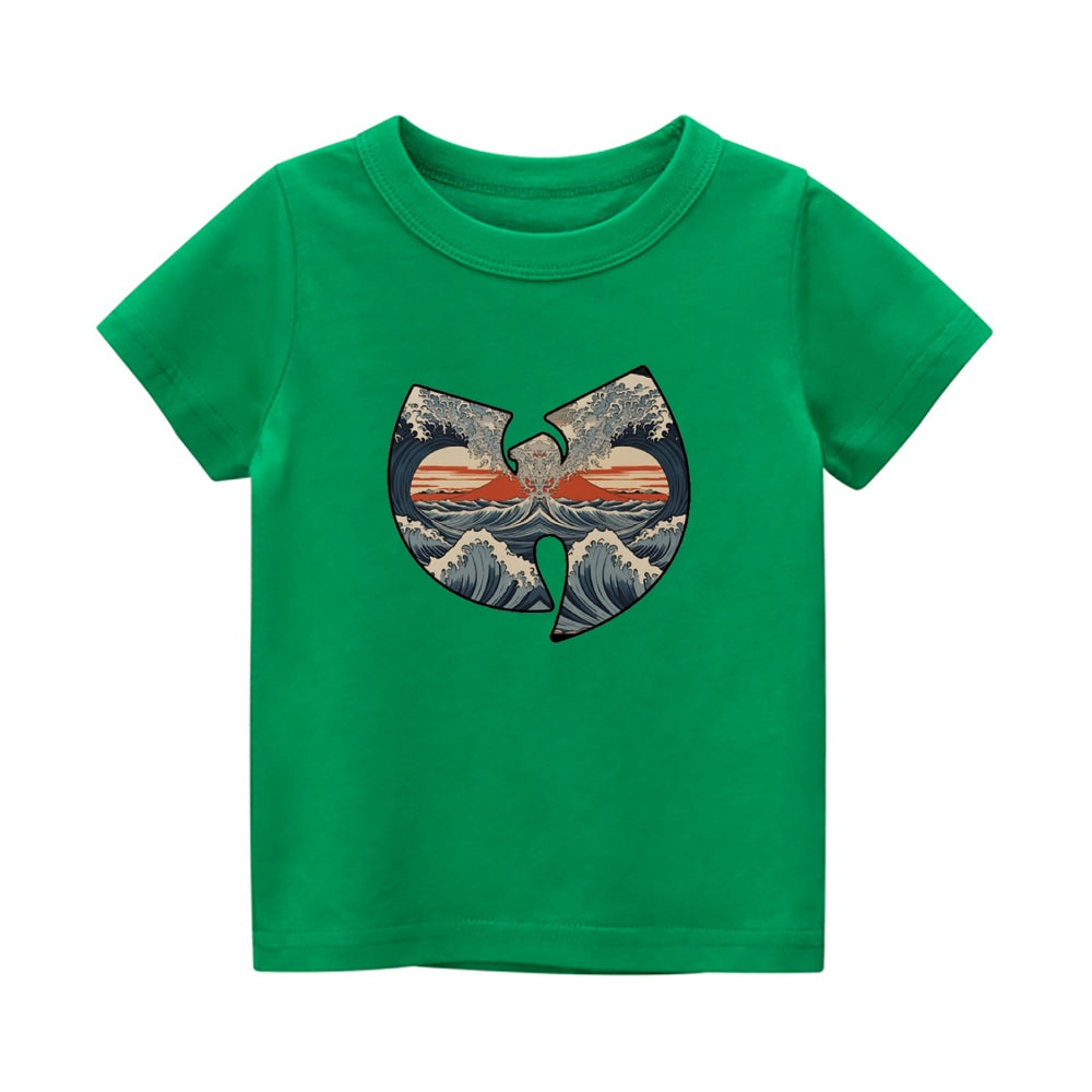 Wu Tang Ukiyoe Vintage Kids Cotton T-shirt