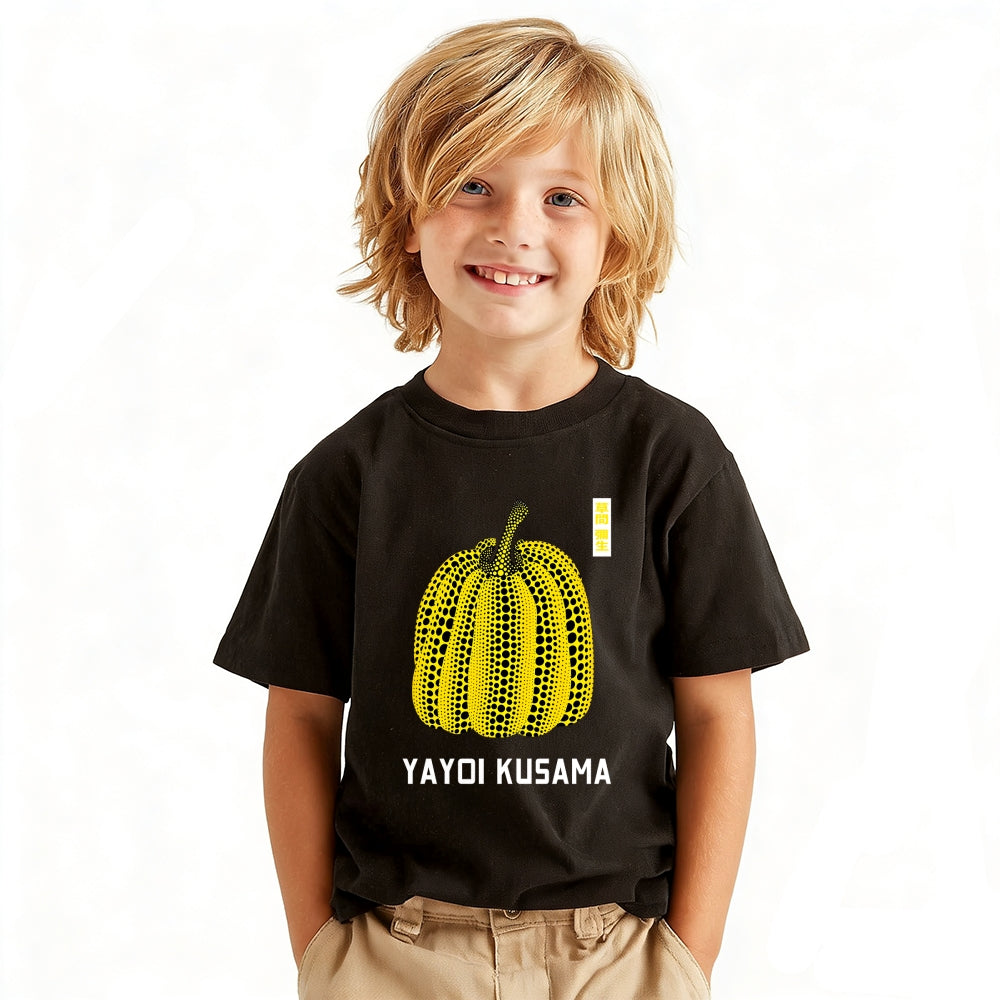 Yayoi Kusama Pumpkin Vintage Kids Cotton T-shirt