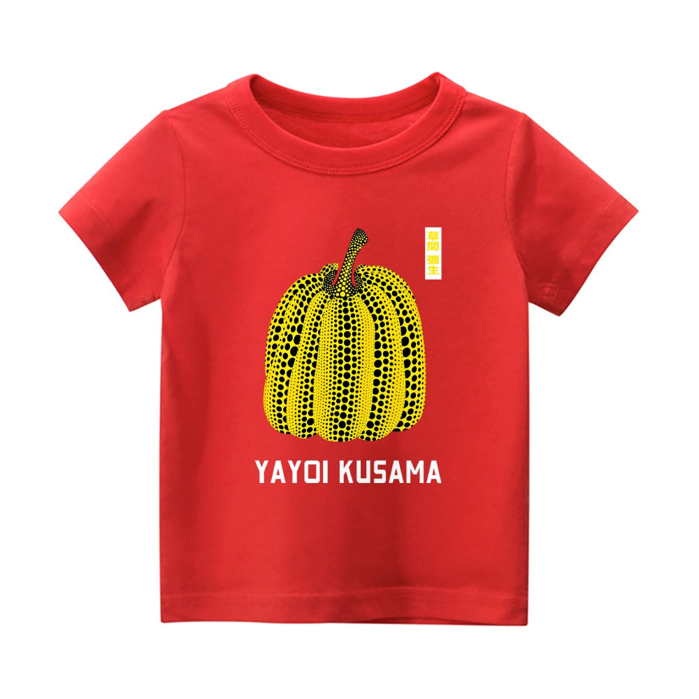 Yayoi Kusama Pumpkin Vintage Kids Cotton T-shirt