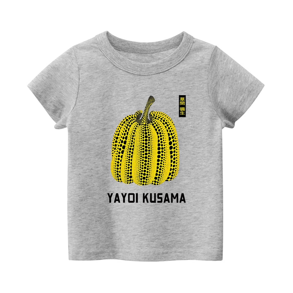 Yayoi Kusama Pumpkin Vintage Kids Cotton T-shirt