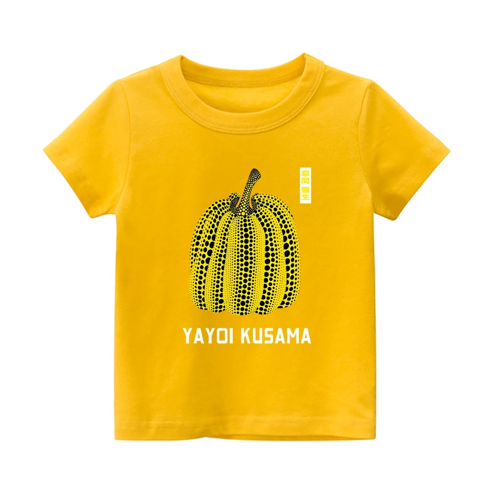 Yayoi Kusama Pumpkin Vintage Kids Cotton T-shirt