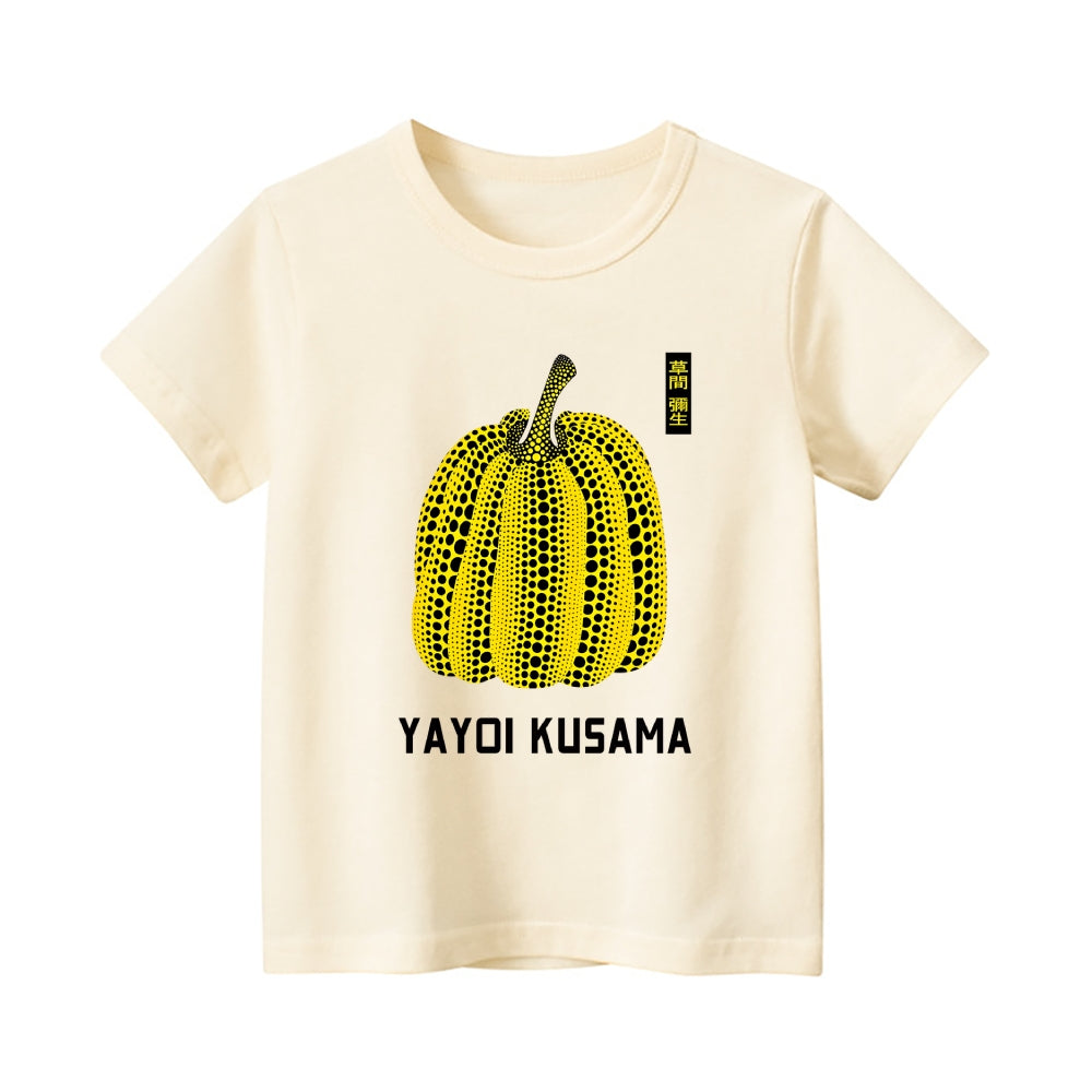 Yayoi Kusama Pumpkin Vintage Kids Cotton T-shirt
