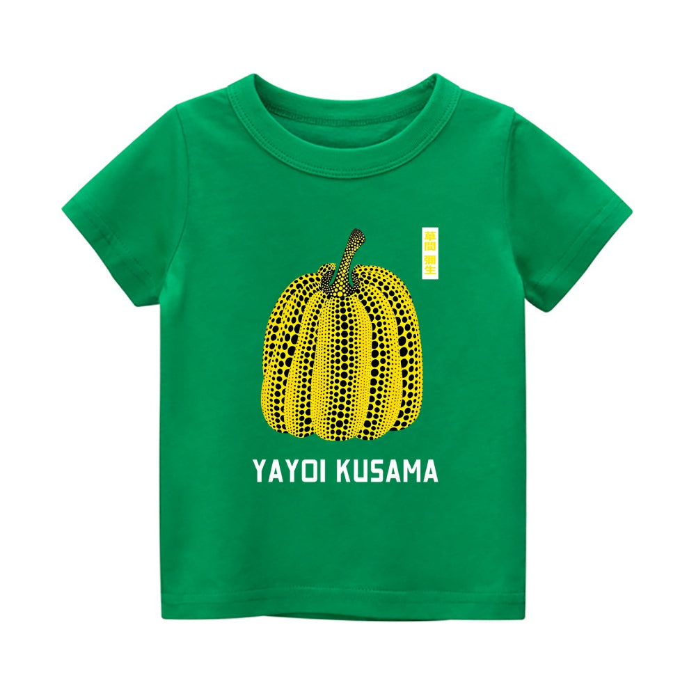Yayoi Kusama Pumpkin Vintage Kids Cotton T-shirt