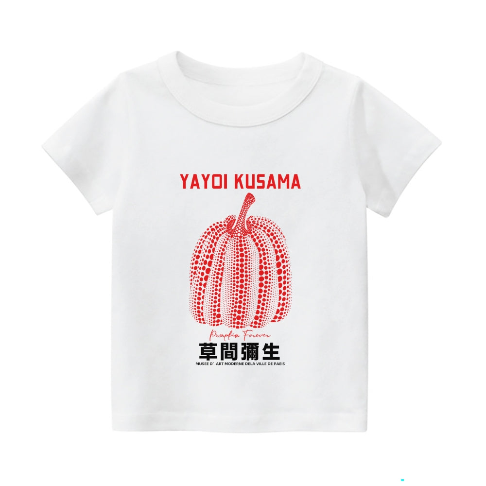 Yayoi Kusama Pumpkin Vintage Kids Cotton T-shirt