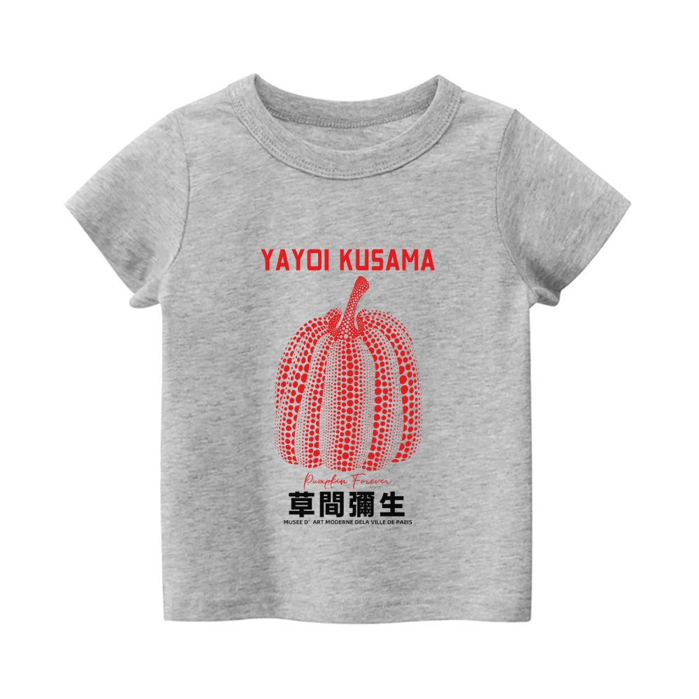 Yayoi Kusama Pumpkin Vintage Kids Cotton T-shirt