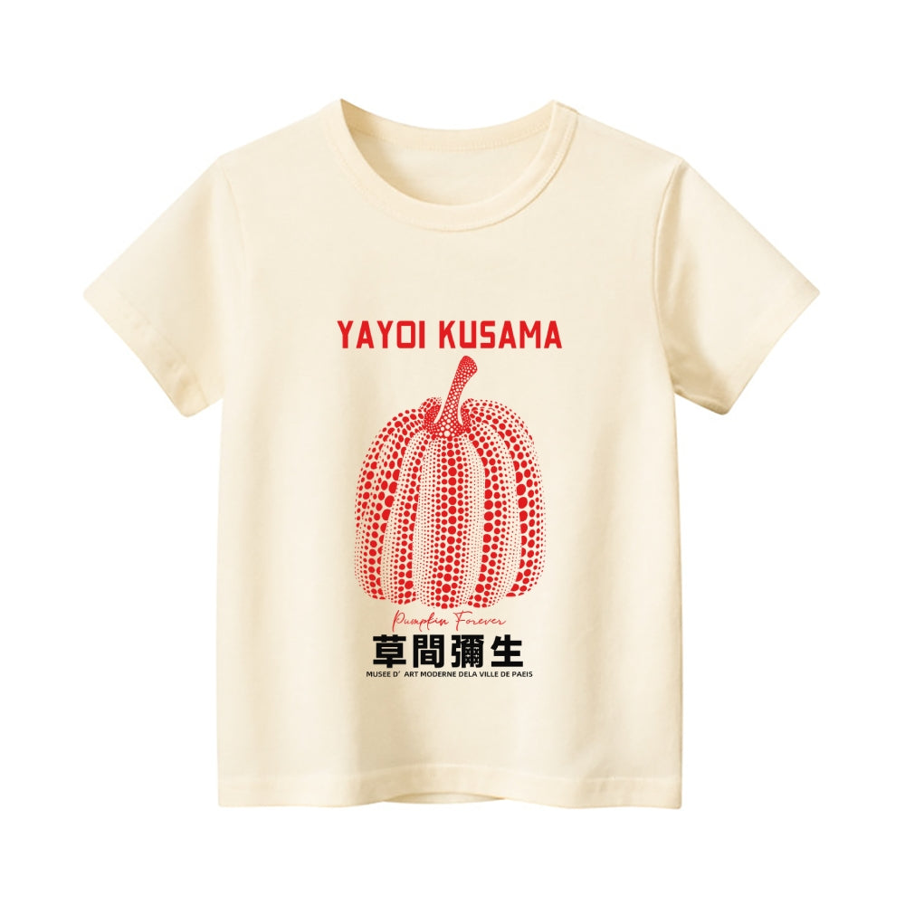 Yayoi Kusama Pumpkin Vintage Kids Cotton T-shirt