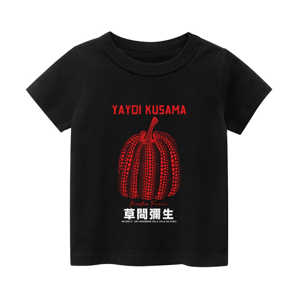 Yayoi Kusama Pumpkin Vintage Kids Cotton T-shirt