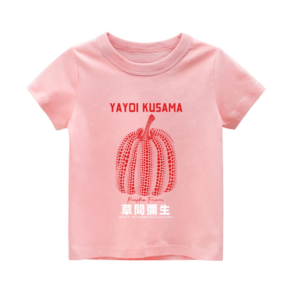Yayoi Kusama Pumpkin Vintage Kids Cotton T-shirt