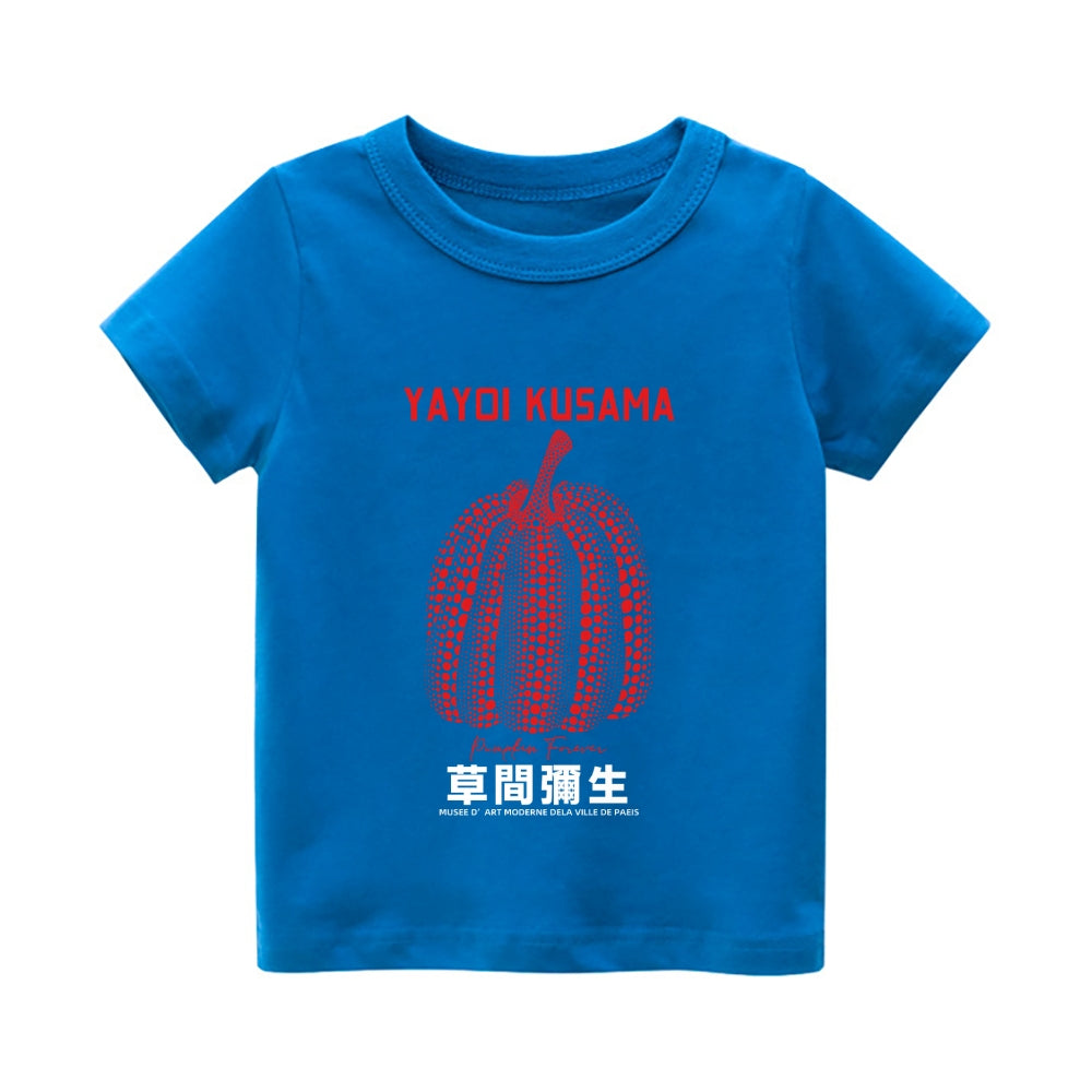 Yayoi Kusama Pumpkin Vintage Kids Cotton T-shirt