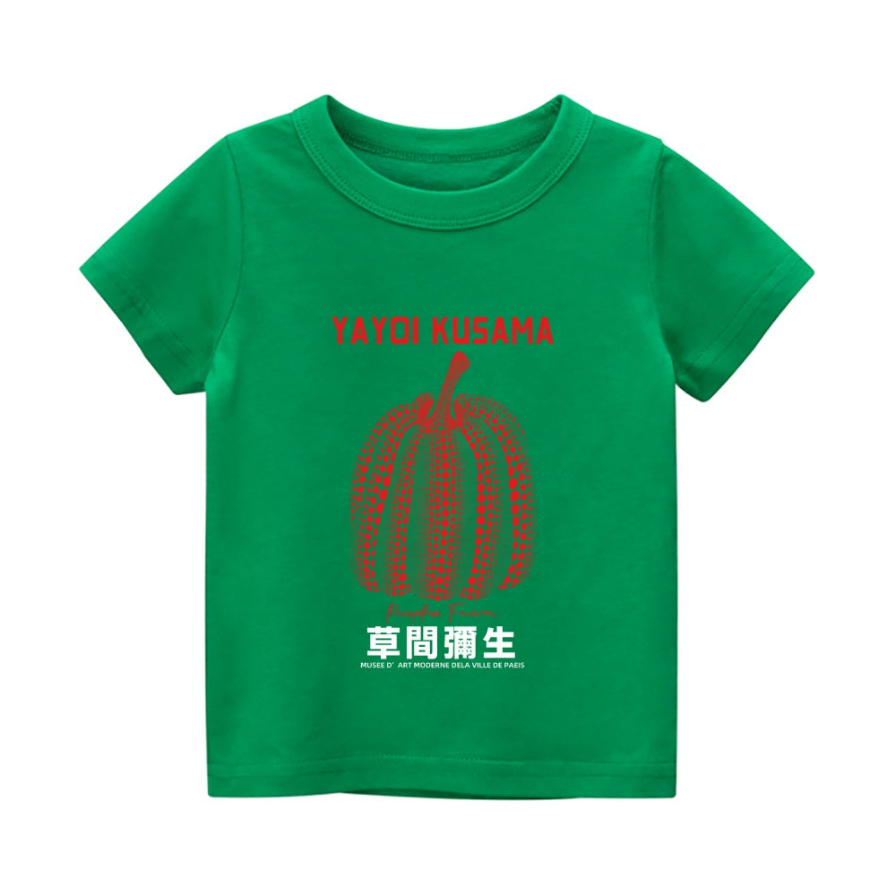 Yayoi Kusama Pumpkin Vintage Kids Cotton T-shirt