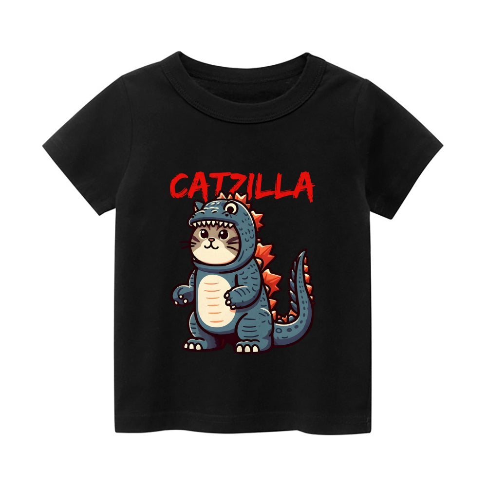 Catzilla Vintage Kids Cotton T-shirt