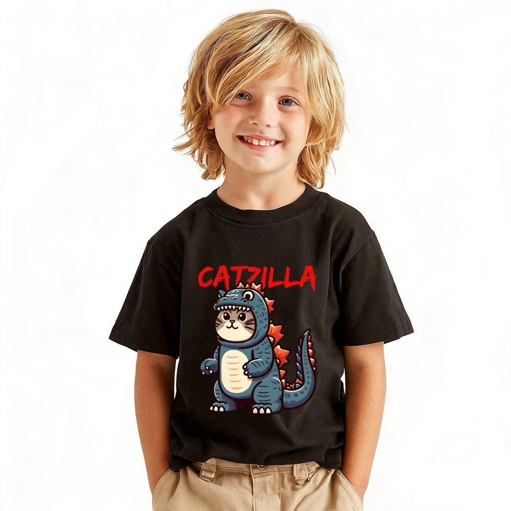 Catzilla Vintage Kids Cotton T-shirt