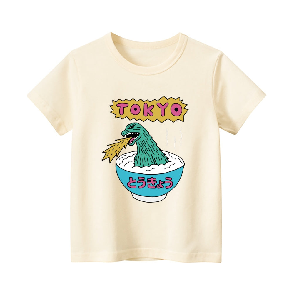 Tokyo Kaiju Vintage Kids Cotton T-shirt