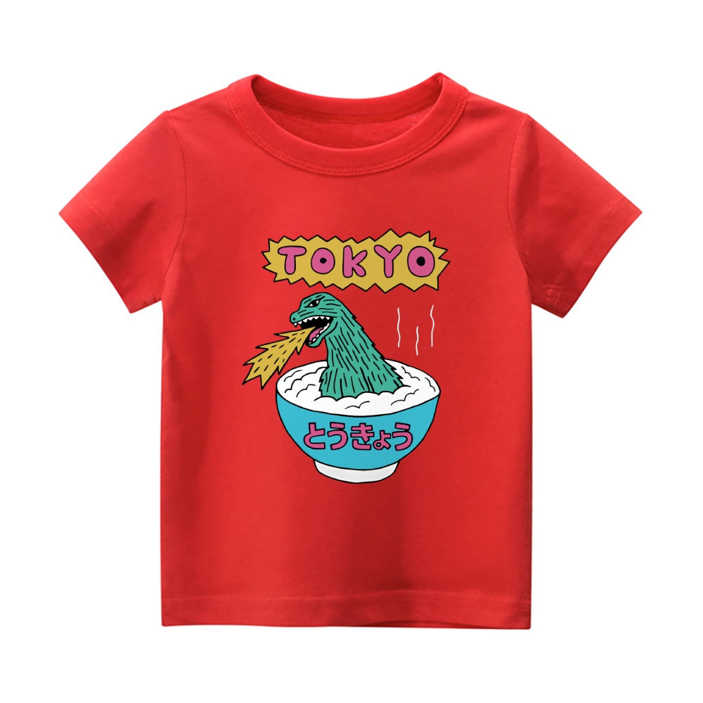Tokyo Kaiju Vintage Kids Cotton T-shirt