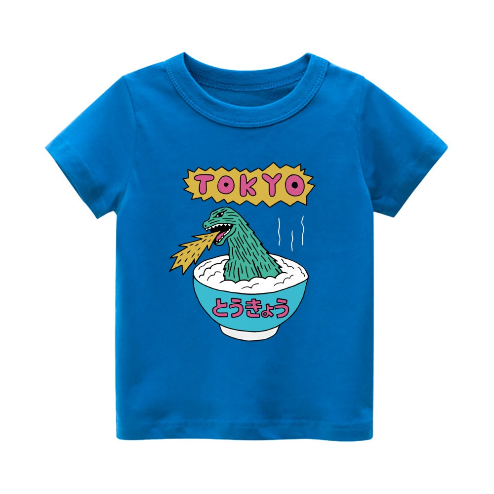 Tokyo Kaiju Vintage Kids Cotton T-shirt