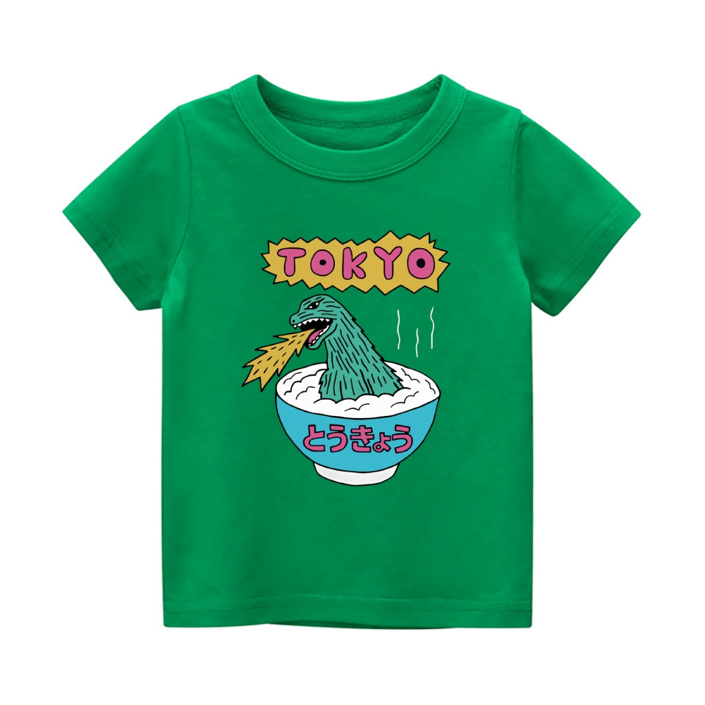 Tokyo Kaiju Vintage Kids Cotton T-shirt